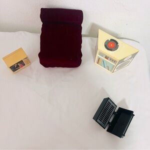 Vintage 1984 TV Meritus & Stereo System Hong Kong FURNITURE Barbie Futon Grill